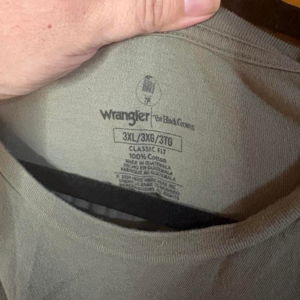 Wrangler The Black Crowes Band Tee Khaki Green Graphic Tour T-Shirt Mens 3XL - Picture 2 of 3